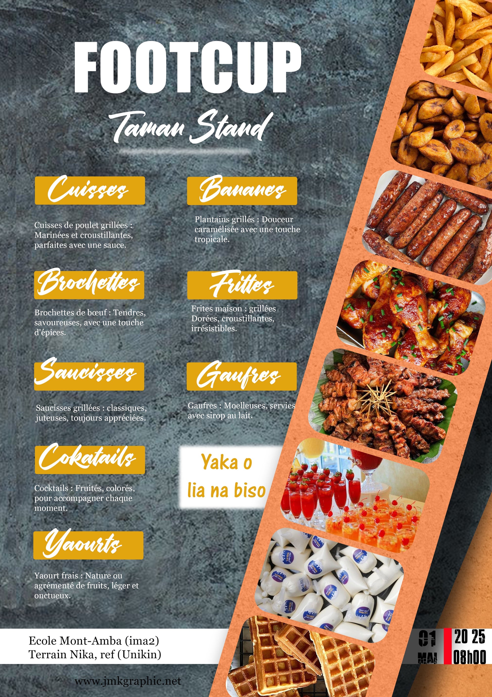 Get a design menu  poster    Graphic