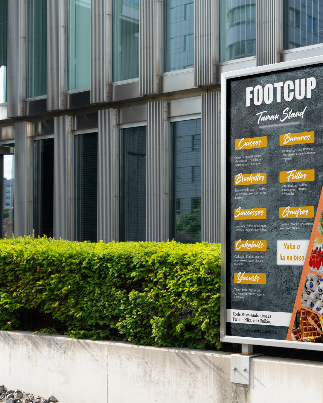 Get a design menu  poster    Graphic