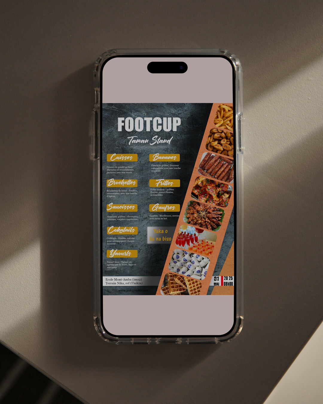 Get a design menu  poster    Graphic