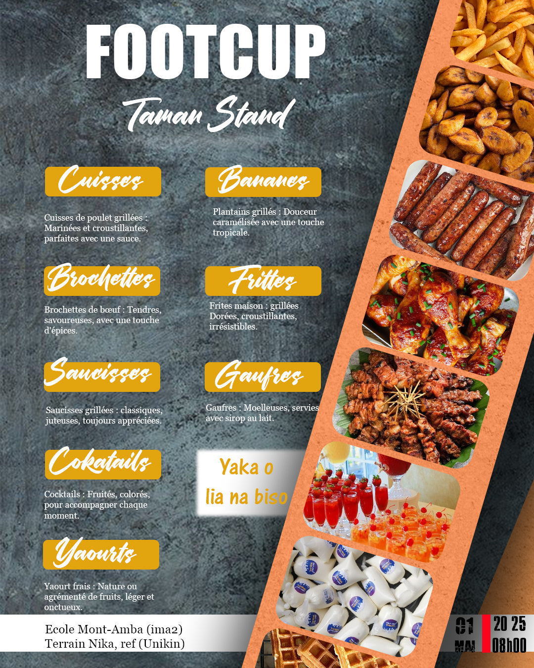 Get a design menu  poster    Graphic